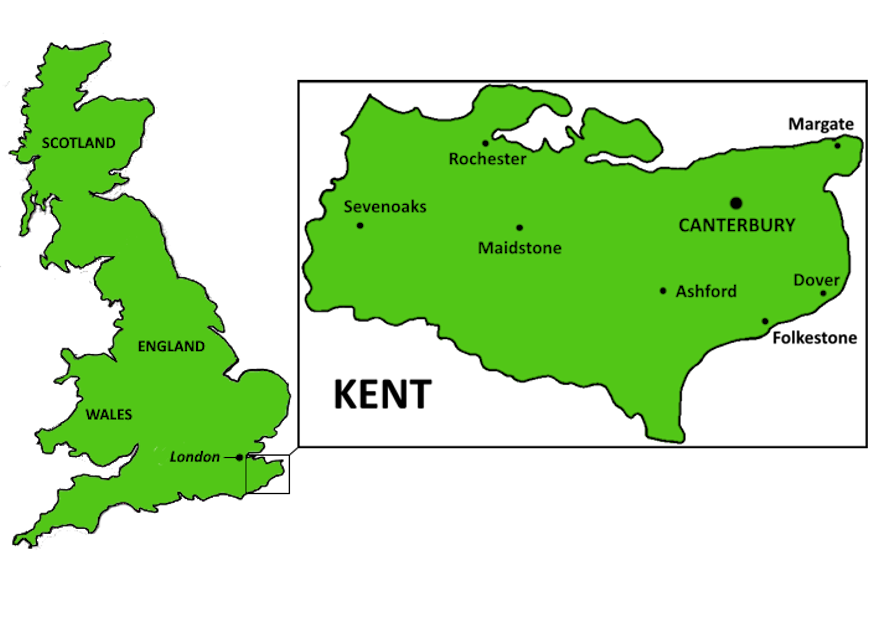 UK-Kent Map